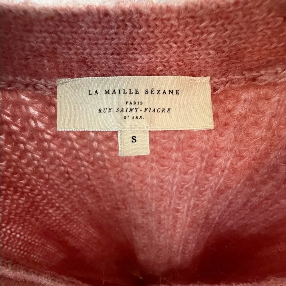 Sézane Basile Cardigan in light pink - Picture 5 of 8